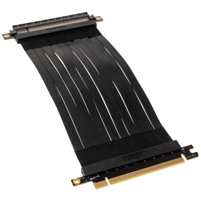 Akasa Riser Black X2 PCIe 3.0 x16 riserkabel bakside