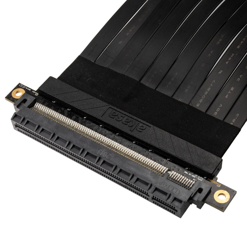 Akasa Riser Black X2 PCIe 3.0 x16 riserkabel montert i PC