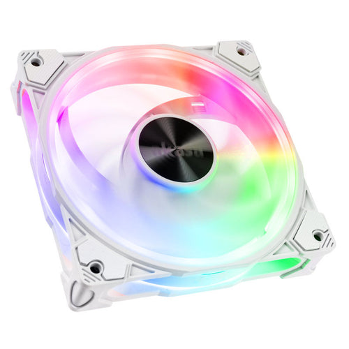 Akasa SOHO AR ARGB PWM vifte 120 mm hvit forfra