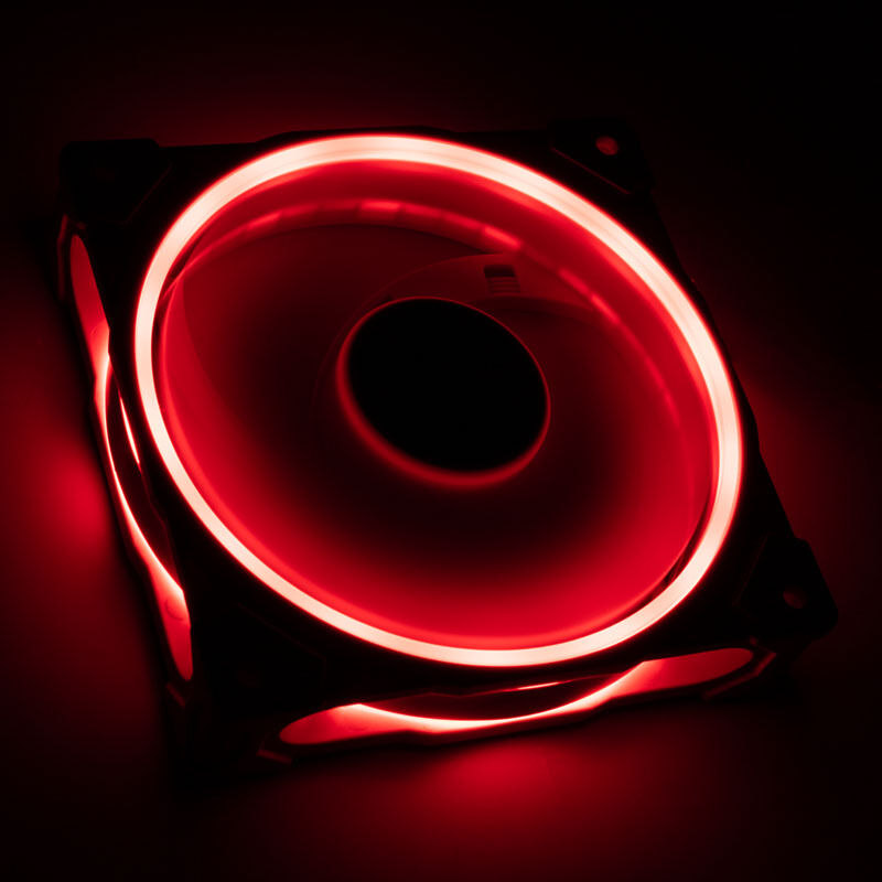 Akasa SOHO AR ARGB PWM vifte 120 mm hvit nærbilde lys