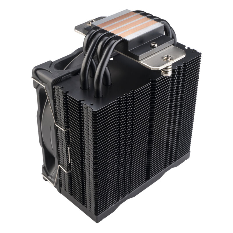 Montert Akasa SOHO H4 Plus CPU-kjøler 120 mm ARGB singeltårn svart i PC