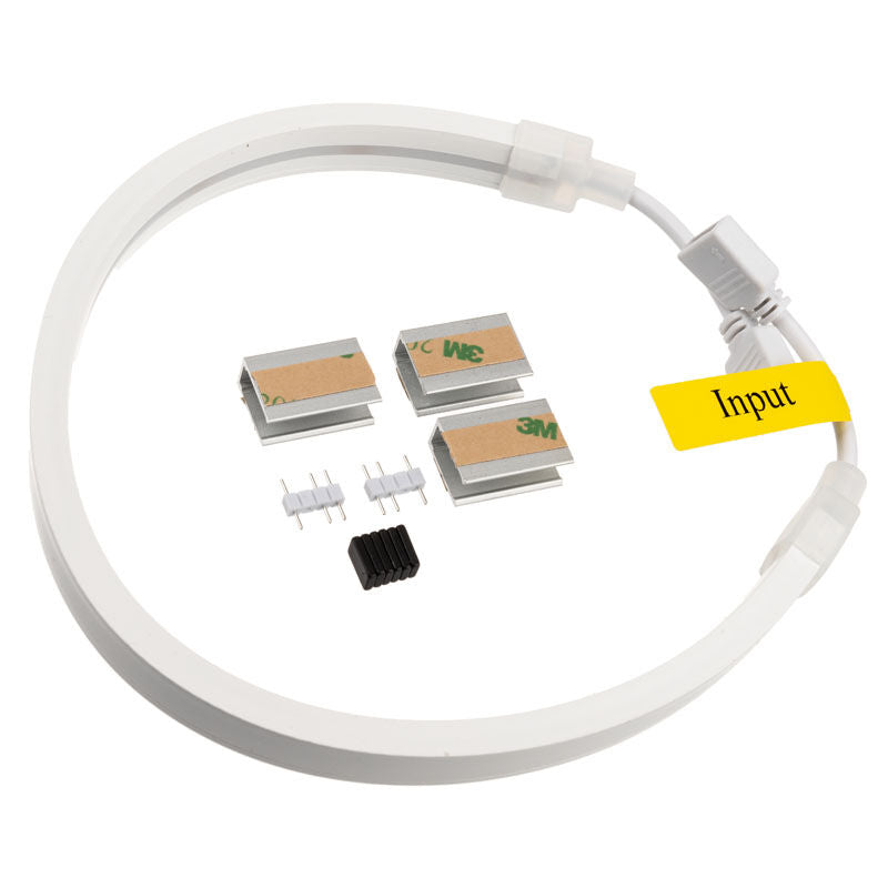 Akasa SOHO MBA ARGB LED-strip 30 cm 27 LED hvit nærbilde av LED