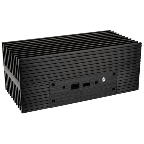 Akasa Turing FX UCFF kabinett Intel NUC vifteløs svart forfra