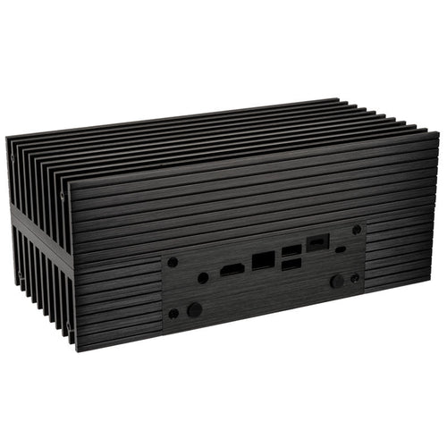 Akasa Turing FX UCFF kabinett Intel NUC vifteløs svart bakside