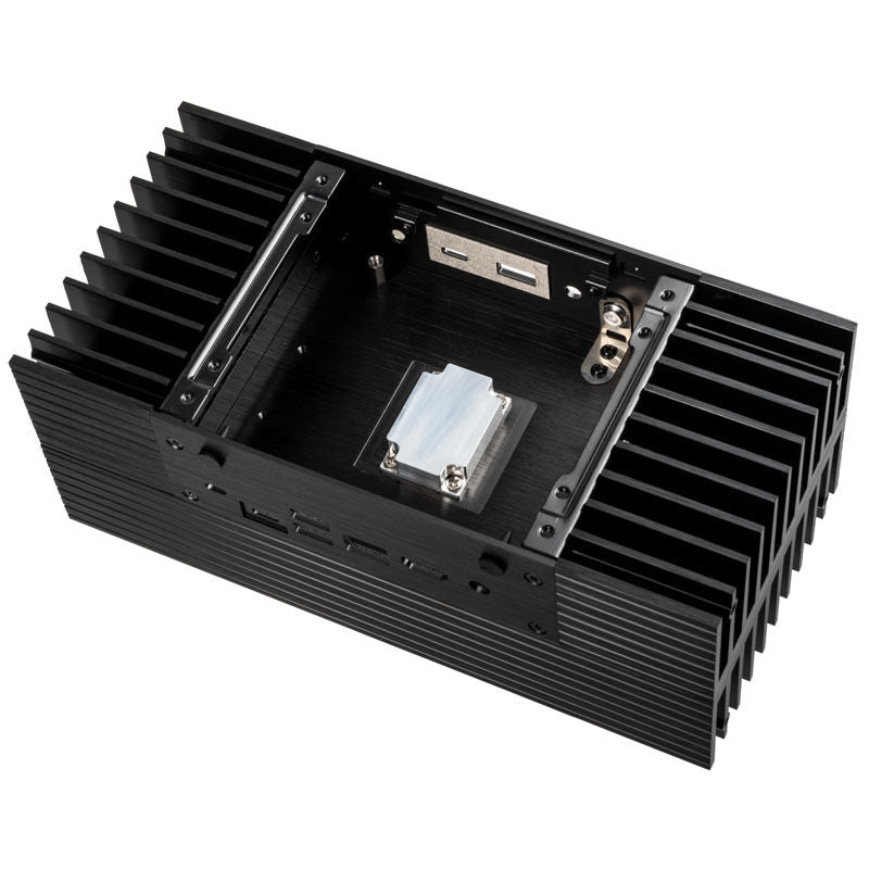 Akasa Turing FX UCFF kabinett Intel NUC vifteløs svart med demontert lokk