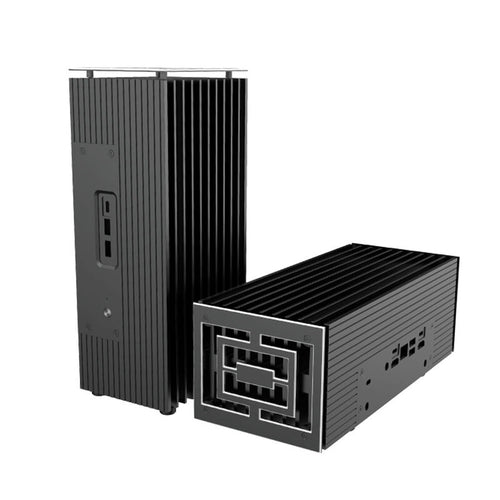 Akasa Turing RC Pro UCFF-kabinett ASUS NUC bakside