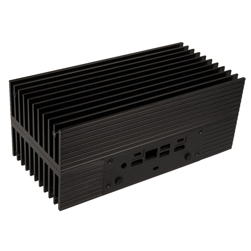 Akasa Turing TN UCFF kabinett Intel NUC passiv kjøling svart bakside