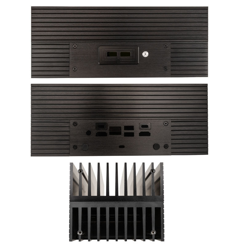 Detaljbilde av Akasa Turing TN UCFF kabinett Intel NUC passiv kjøling svart