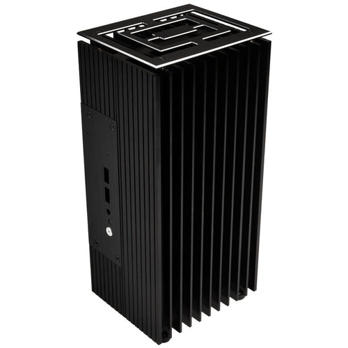 Akasa Turing vifteløs UCFF kabinett Intel NUC OEM svart forfra