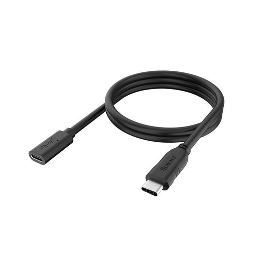 Akasa USB-C skjøtekabel 1,2 m 10 Gbps 100 W svart forfra