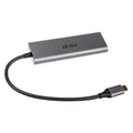 Akasa USB-C til 4x USB-A 3.0 hub sølv forfra