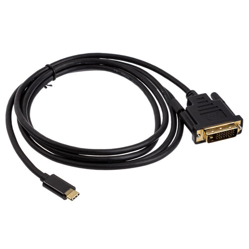 Akasa USB-C til DVI-D adapterkabel 4K 60 Hz svart bakside