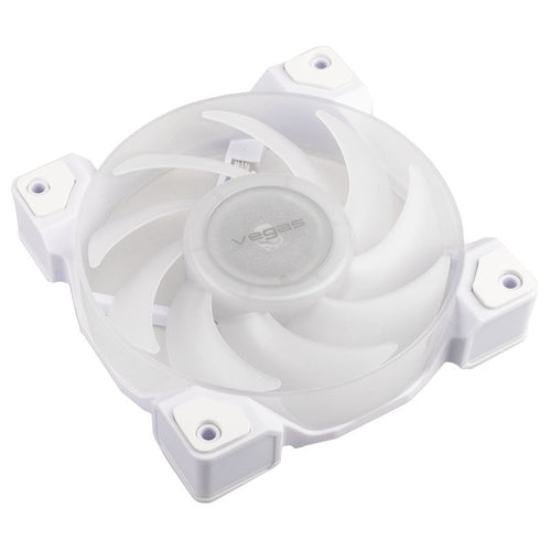 Akasa Vegas A12 ARGB PWM vifte 120 mm hvit bakside