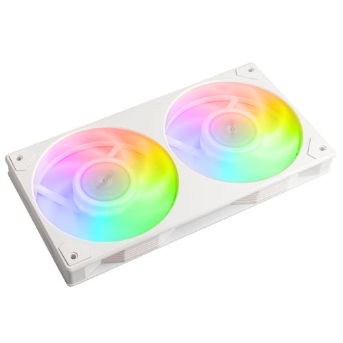 Akasa Vegas A24 ARGB vifte 240 mm PWM hvit forfra