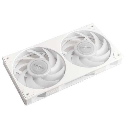 Akasa Vegas A24 ARGB vifte 240 mm PWM hvit bakside