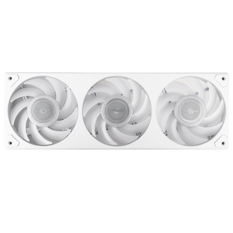 Detalj av Akasa Vegas A36 ARGB PWM vifte 360 mm 2000 RPM hvit