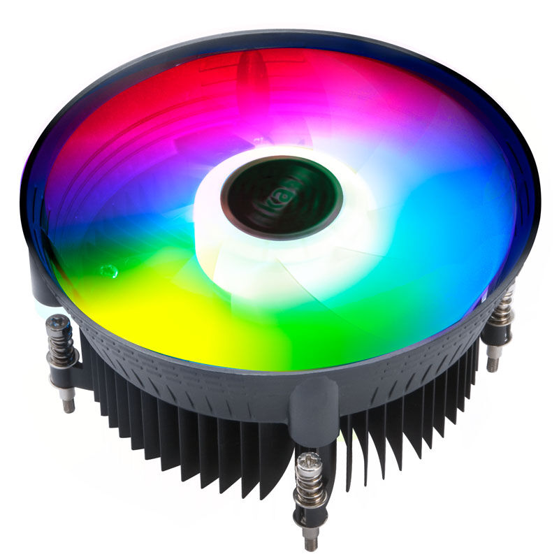 Akasa Vegas Chroma LG CPU-kjøler 120 mm RGB svart forfra