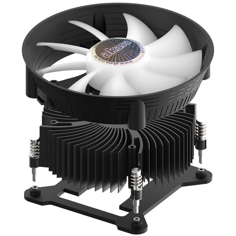 Detaljbilde av Akasa Vegas Chroma LG CPU-kjøler RGB vifte