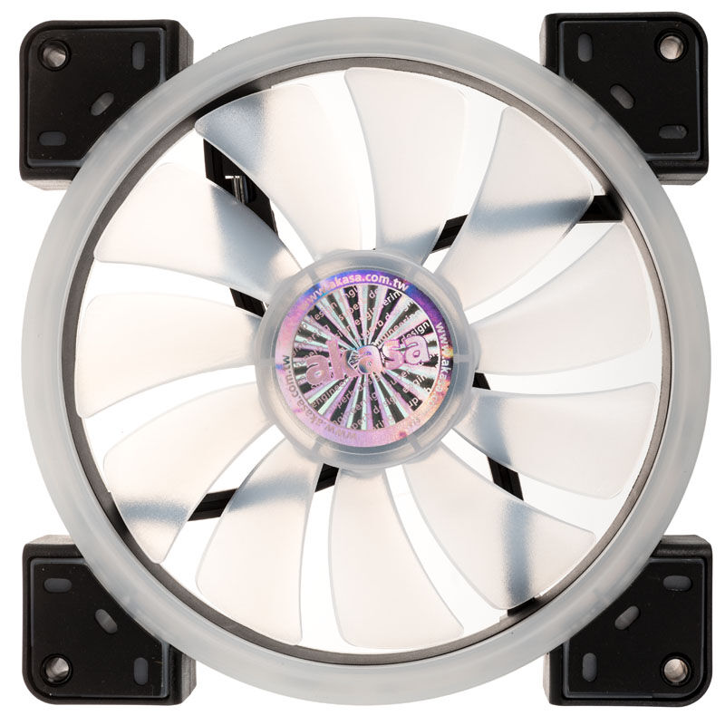 Detalj av Akasa Vegas TLY ARGB vifte 140 mm 1200 RPM