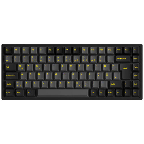 Akko Black & Gold 3084B Plus gamingtastatur 75% bakside