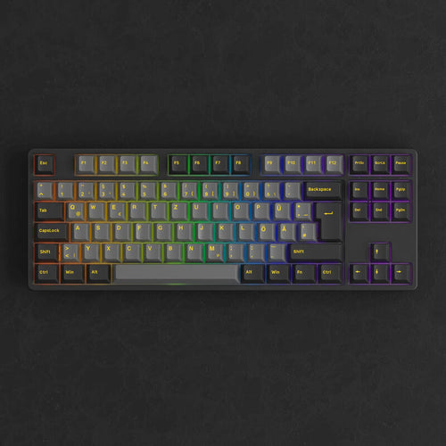 Akko Black & Gold 5087S V1 gamingtastatur TKL bakside