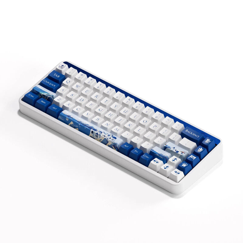 Foran på AKKO JIN 01 Santorin gamingtastatur 65% trådløs Rosewood RGB