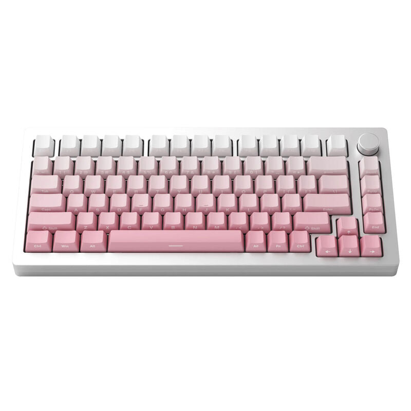 Akko MonsGeek M1W SP Pink&White gamingtastatur bakside