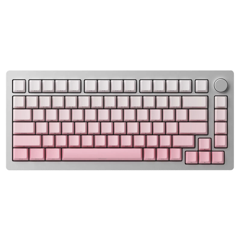 Akko MonsGeek M1W SP Pink&White gamingtastatur forfra