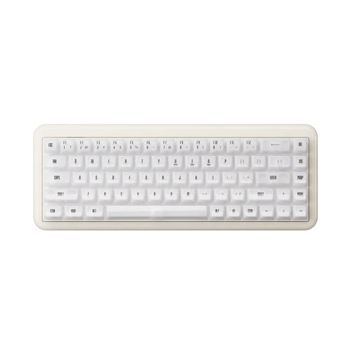 Akko YU01 White Jade gamingtastatur 65% RGB V3 bakside