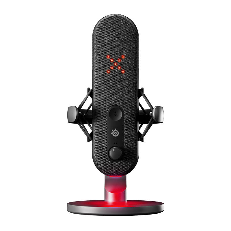 Detaljbilde av SteelSeries Alias streamingmikrofon USB RGB svart