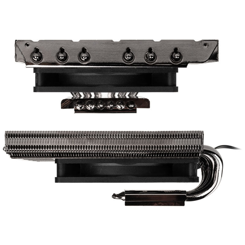 Alpenföhn Black Ridge CPU-kjøler lavprofil 92 mm PWM montert i PC