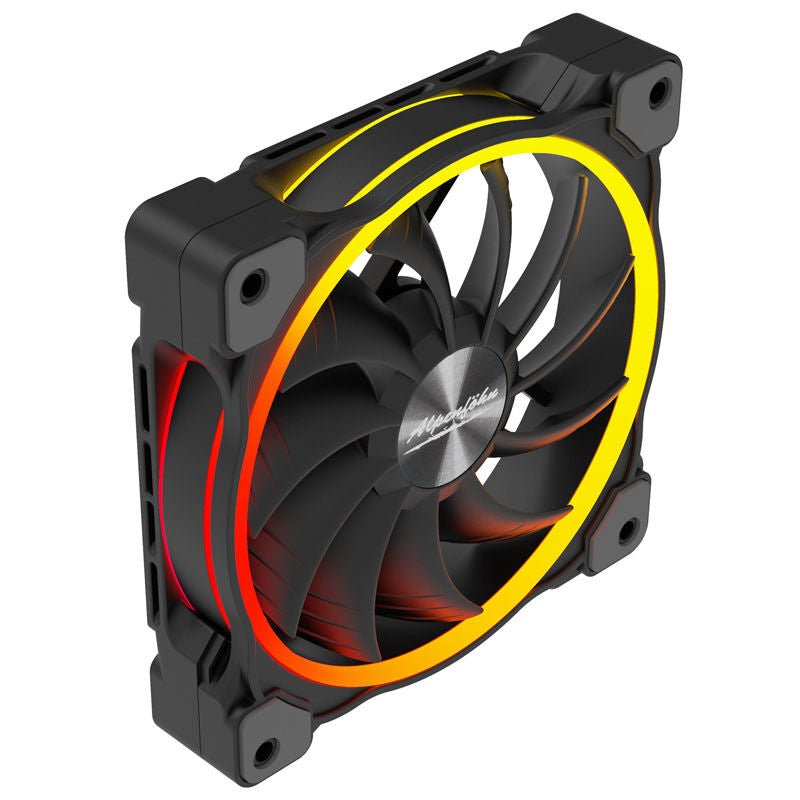 Montert Alpenföhn Wing Boost 3 ARGB High Speed PWM vifte 120 mm 3-pakk svart i PC