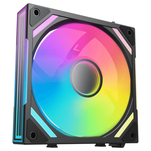 Alpenföhn WingBoost 4 PWM vifte 120 mm RGB svart forfra