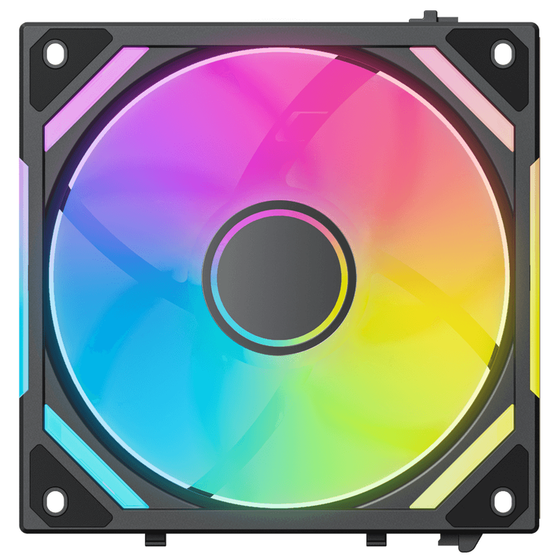 Montert Alpenföhn WingBoost 4 Reverse 120 mm vifte PWM RGB svart i PC