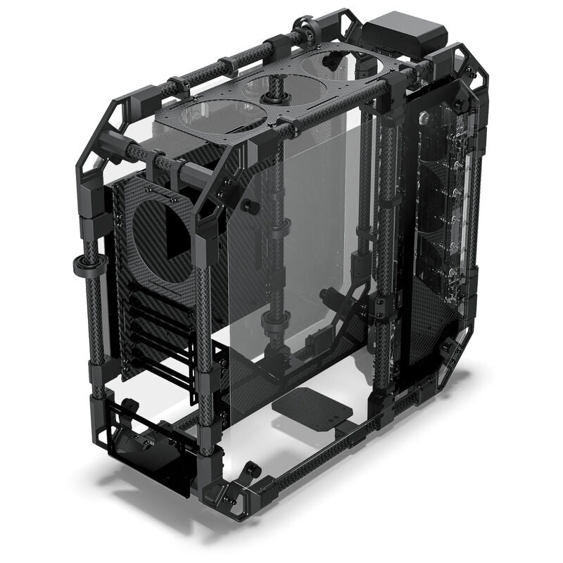 Alphacool Apex Pro Skeleton kabinett detalj av karbonramme