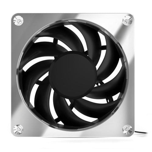 Alphacool Apex Stealth Metall Power vifte 120 mm PWM 3000 RPM krom bakside