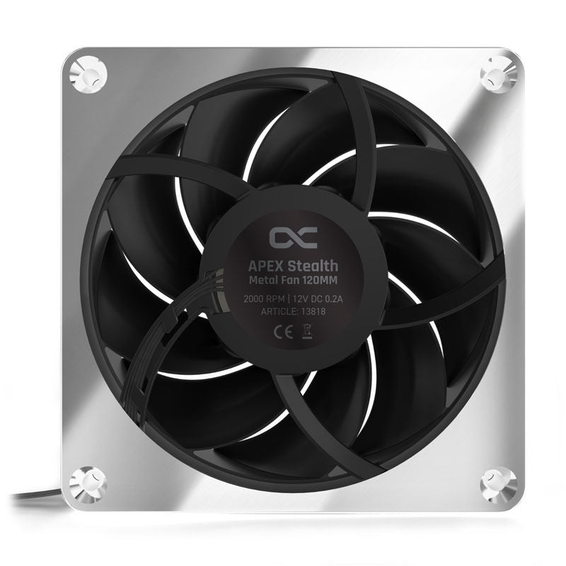 Detaljbilde av Alphacool Apex Stealth Metall Power vifte 120 mm PWM 3000 RPM krom