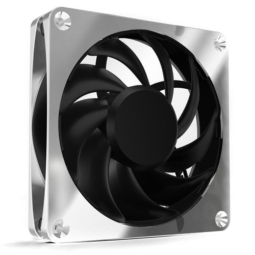 Alphacool Apex Stealth Metall vifte 120 mm PWM 2000 RPM krom forfra