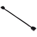 Alphacool aRGB 3-Pin skjermet forlengelseskabel 15 cm svart forfra