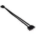 Alphacool aRGB 3-Pin Y-splitter 2-veis 15 cm svart forfra