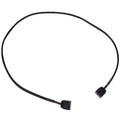 Alphacool aRGB 3-Pin skjermet forlengelseskabel 60 cm svart forfra