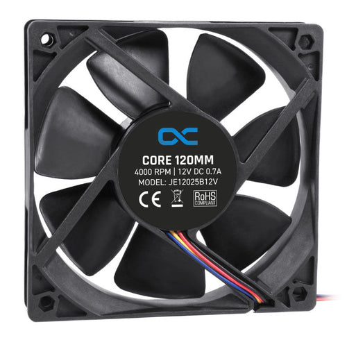 Alphacool Core PWM vifte 120 mm 4000 RPM svart bakside