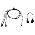 Alphacool Digital RGB LED Y-kabel 3-veis JST 60 cm svart forfra