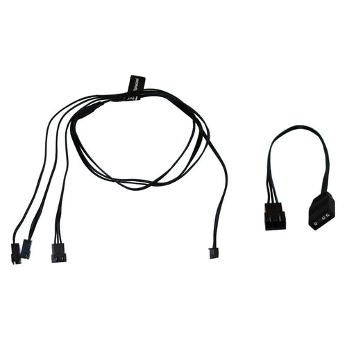 Alphacool Digital RGB LED Y-kabel 3-veis JST 60 cm svart forfra