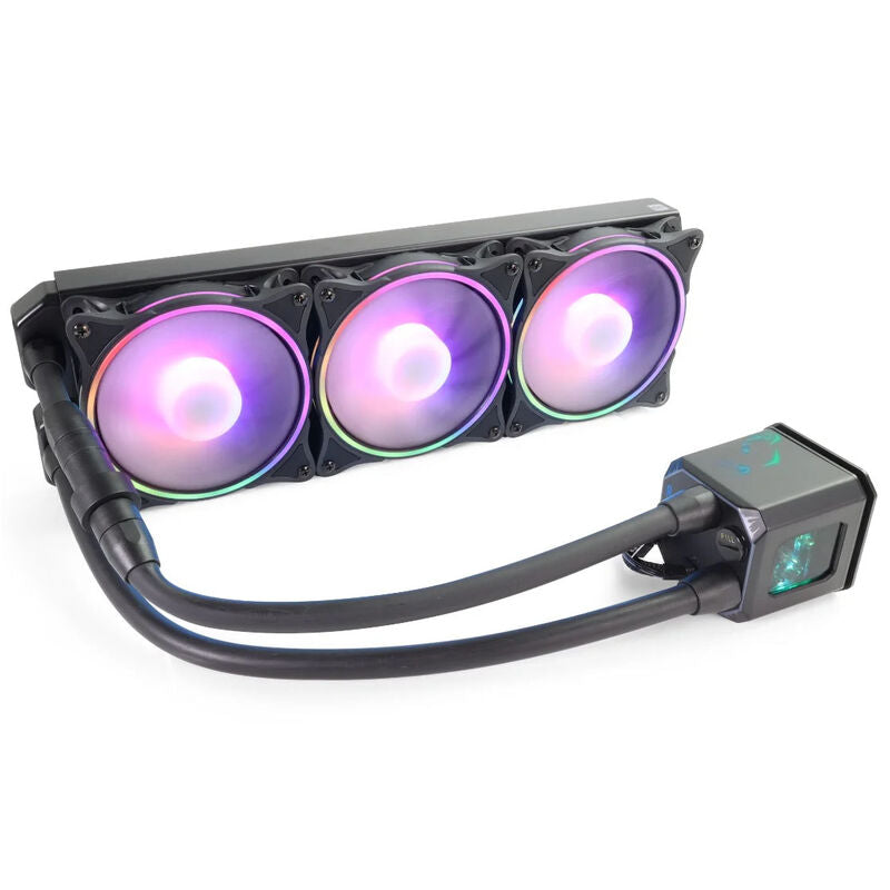 Alphacool Eisbaer 360 Aurora 1.1 AIO vannkjøling forfra
