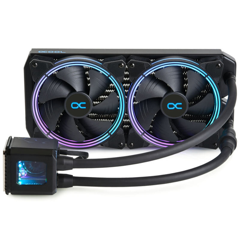 Alphacool Eisbaer Aurora 280 AIO vannkjøling bakside