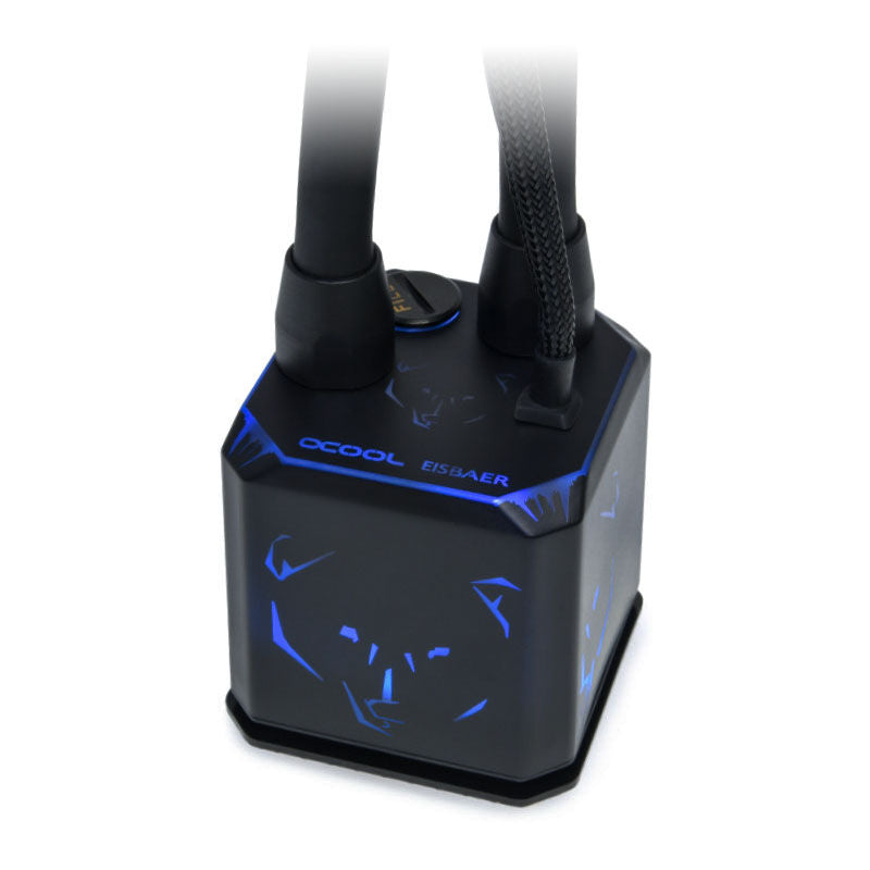 Alphacool Eisbaer Aurora 280 AIO vannkjøling nærbilde av radiator