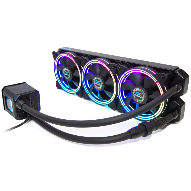 Alphacool Eisbaer Aurora 360 AIO vannkjøling forfra