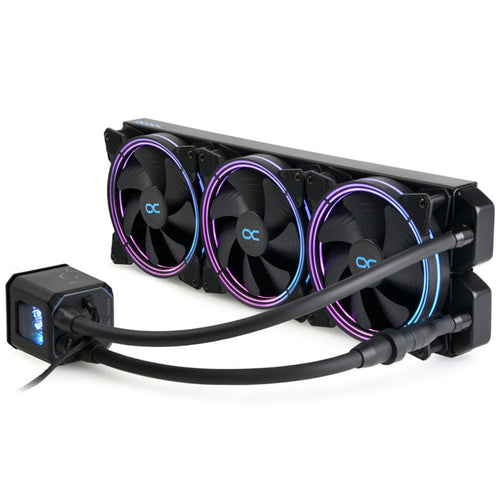Alphacool Eisbaer Aurora 420 AIO vannkjøling forfra