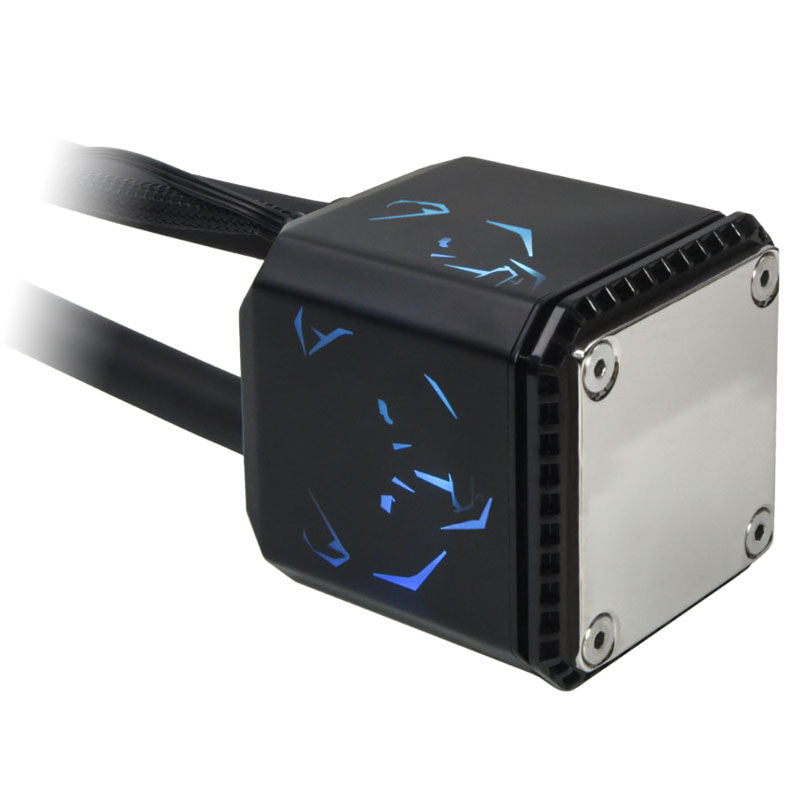 Alphacool Eisbaer Aurora 420 AIO vannkjøling pumpe og slanger